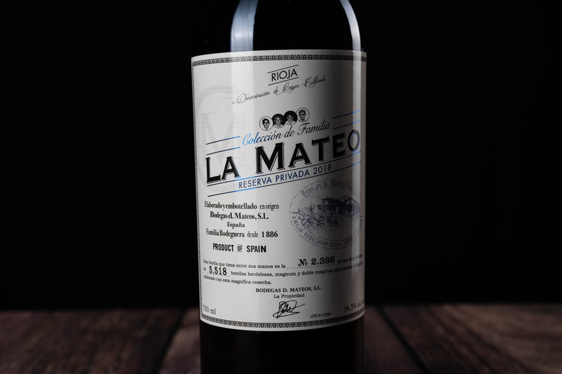 La Mateo Rioja Reserva Privada 2018